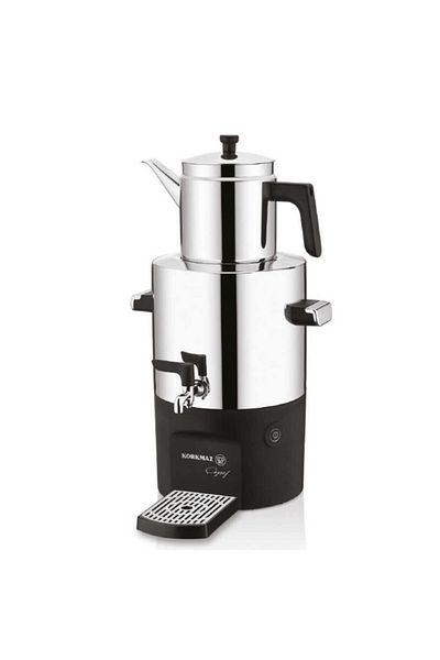 KORKMAZ Chaişef Samovar - Inox/Shiny A841-01 Model