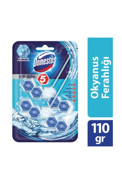Domestos 5'li Güç Okyanus Ferahlığı WC Blok Duopack 110 gr 2 Adet