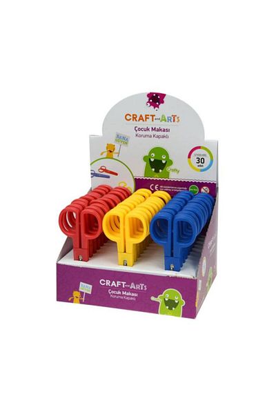 Craft and Arts 5" Protected Children's Scissors 30 pcs