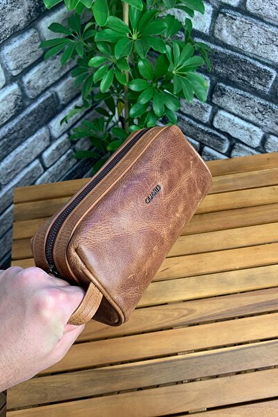 GUARD Antique Tan Leather Handbag