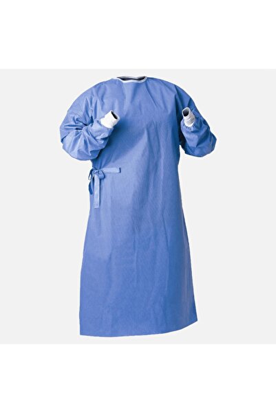 Genel Markalar Tek Kullanımlık Medikal Cerrahi Önlük Mavi - Ribanalı