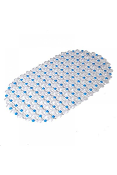 CİMİDE Pvc Banyo Paspası Duş, Küvet, Duşakabin Önü Kabarcıklı Şeffaf Kaymaz V...