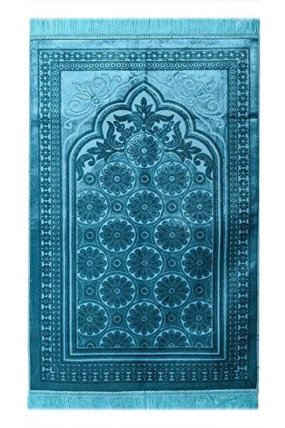 çeyizlik setim Simli Lüks Kadife Seccade