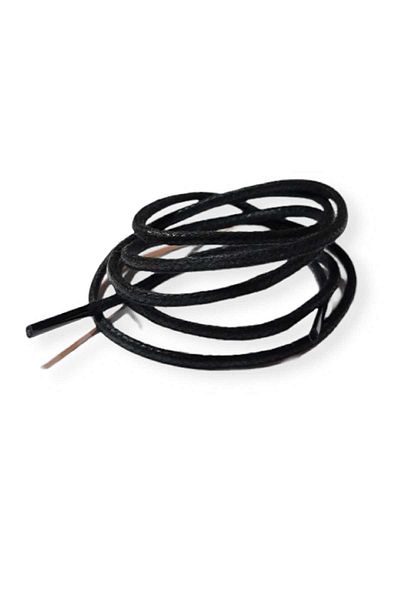 ÜNKUNDER 100 Cm Black Waxed Round Shoelaces