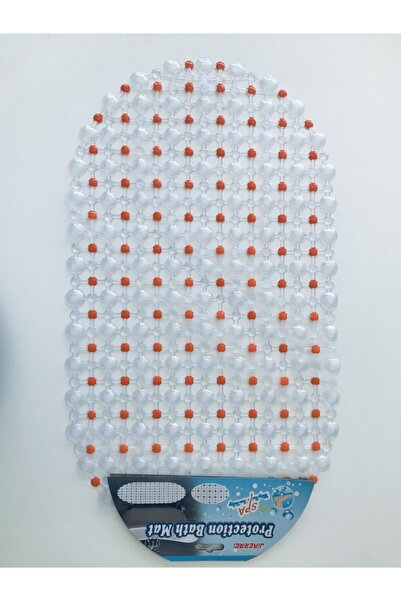 CİMİDE Pvc Banyo Paspası Duş, Küvet, Duşakabin Önü Kabarcıklı Şeffaf Kaymaz V...