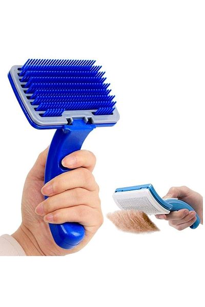 Neler Geldi Neler Cat Dog Comb Grooming Brush Set Hair Collecting Catching Comb Pet Comb -k1blue