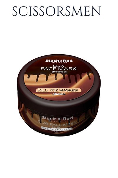 Black Red Clay Face Mask (Chocolate Extract) 400 Gr