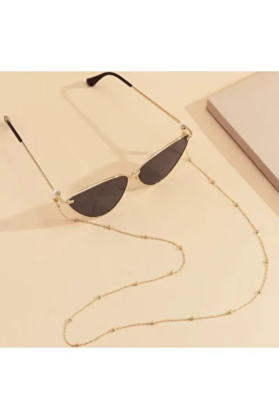 platin hediyelik Women's Gold Bulk Chain Sunglasses Chain Glasses Lanyard Strap Accessory