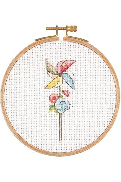 BALIM ÖRGÜ EVİ طقم طوق خشبي بالغرزة المتقاطعة من توفا ريشة الرياح E1302 مقاس ...