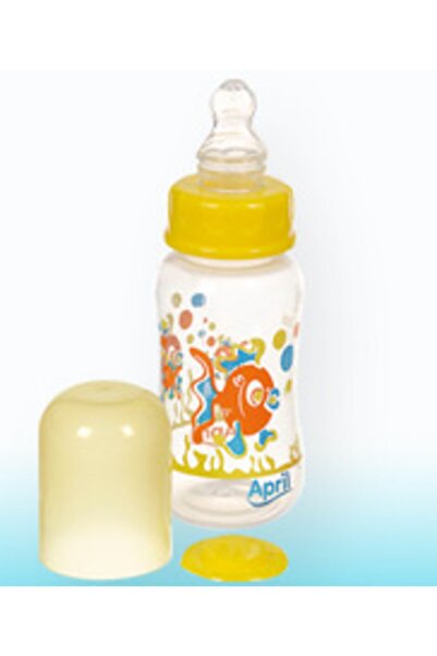 APRİL Biberon Emzik 150 Ml 0-36 Ay Damla Akıtmaz Kod T 101 Mavi Renk Ayıcık Resimli 1 Adet