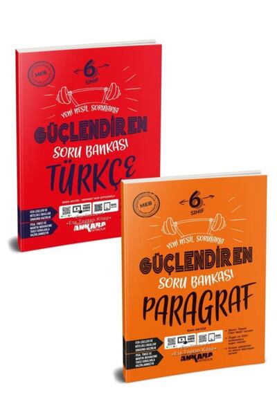 Ankara 6. Sınıf Türkçe Paragraf Soru Bankası Seti 2 Kitap Yeni
