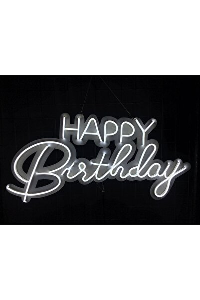 HONEY CONCEPT Happy Birthday Duvar Aydınlatması Neon Duvar Yazısı