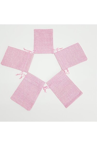 Kelebek Oyuncak Jüt Keten Ipli Çuval Kese Çanta 9x13 Cm. - 5 Adet