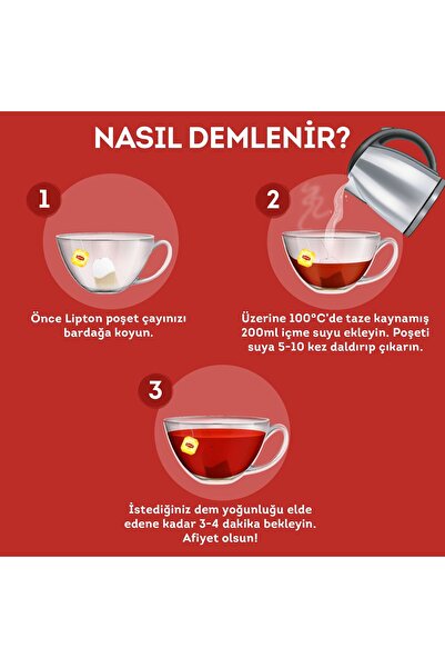 Lipton Kuşburnu Karışık Bitki Çayı Süzen Poşet 20 x 2.5 g