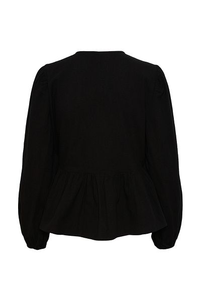 PIECES PCMILLA LS - Wickelbluse mit hoher Taille