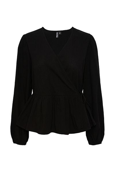 PIECES PCMILLA LS - Wickelbluse mit hoher Taille