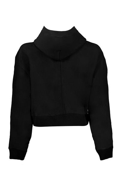 Calvin Klein Jeans Hanorac de damă cu guler cu glugă cu model bloc negru - J20j220438beh