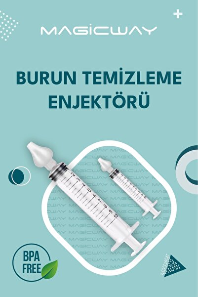 Burun Yıkama Kiti 2 Adet Bebek Burun Temizleme Silikonu Nazal Yıkama Burun Aspiratörü Enjektör Ve Uç