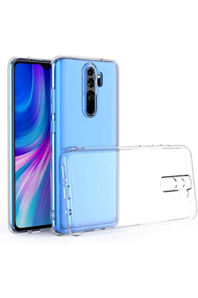 Fibaks Oppo A5 2020 Kılıf Kamera Korumalı Yumuşak Soft Şeffaf Silikon Kapak