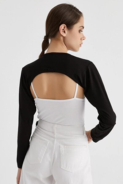 ESPİNA Crew Neck Cotton Long Sleeve Women's Neck Collar