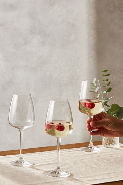 Emsan 3 Pack Evelyn Crystal Goblet 440 ml