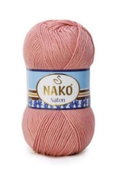 NAKO 1 Piece Color Satin Peach Collar - 11632