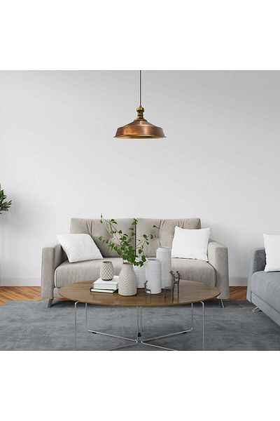 Bamyum Pendelleuchte Asletl-Topuz, Metall, 41 cm, Kupfer Lampe