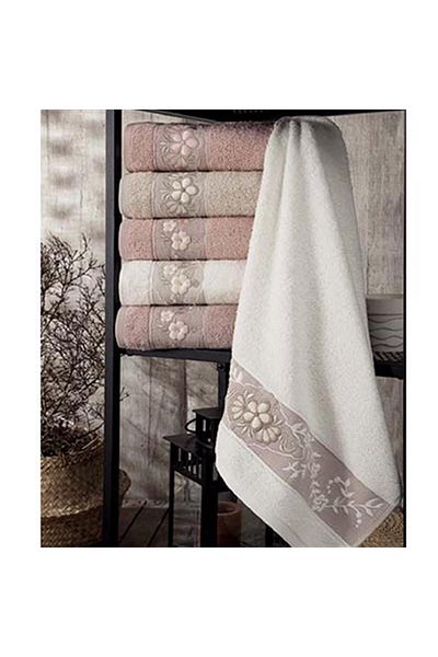 Pupilla Cotton Embroidered 6 Pack Hand-face Towel Set 50*90 Selena