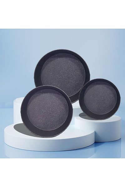COOKCASE صينية سوداء GRANITEC مقاس 26-28-30 سم