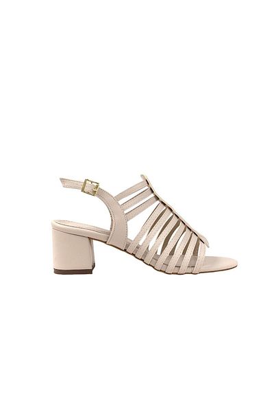bescobel Dámské sandály Lanpol Beige Daily Gladiator na nízkém podpatku 5 cm