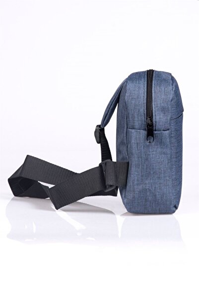 Tudors Унісекс темно-синя сумка через плече з регульованим кросбоді