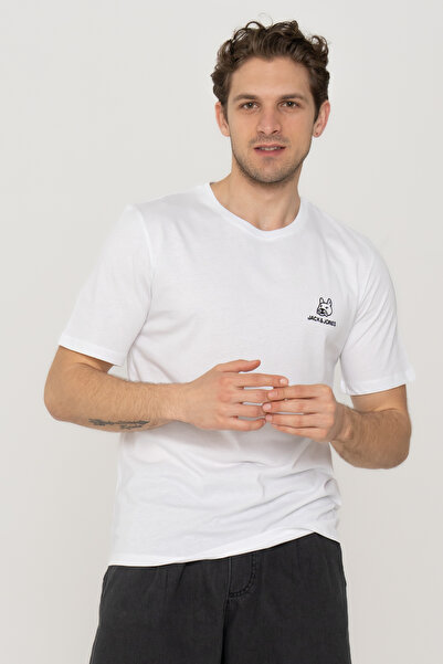 Jack & Jones Ανδρικό μπλουζάκι τζιν με λογότυπο σκύλου