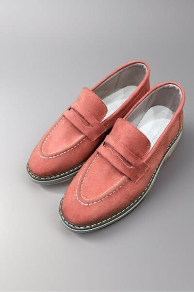 AZTEKA Marjinix Klasik Termo Tabanlı Günlük Şık Kadın Babet Loafer Ayakkabı