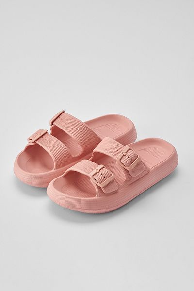OZYO Lily Powder - Double Striped Eva Platform Daily Summer Beach Slippers