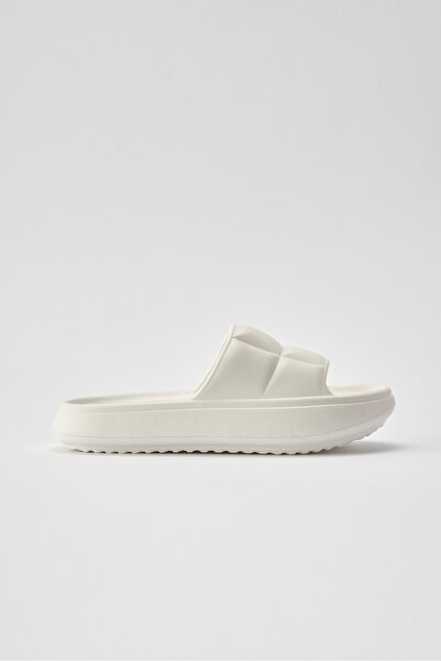 OZYO Lissa Beyaz Eva Yazlık Plaj - Παντόφλες καθημερινής πλατφόρμας