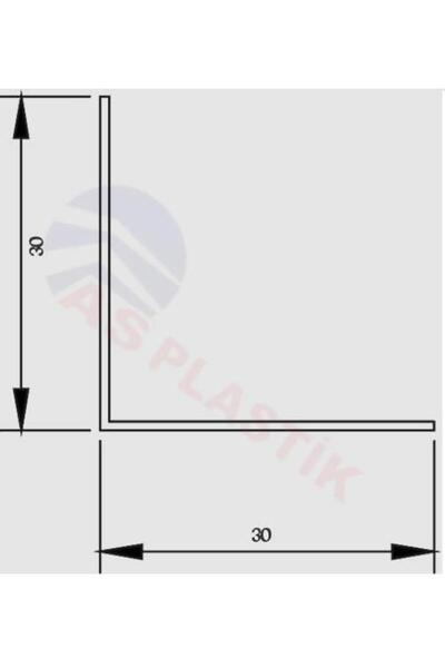 As Plastik 30*30 Pvc Köşebent Altınmeşe 4 Mt