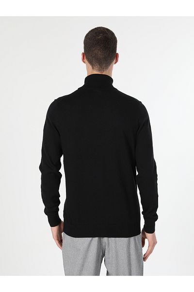 Colin's Pulover pentru bărbați, negru, slim cu gât rotic - Cl 1023624