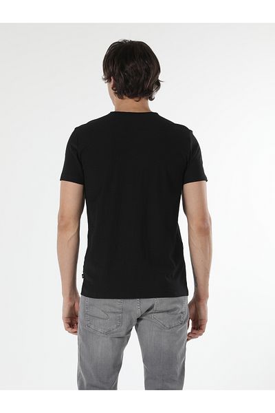Colin's Classic Fit V-Neck Black Men's Short Sleeve T-Shirt