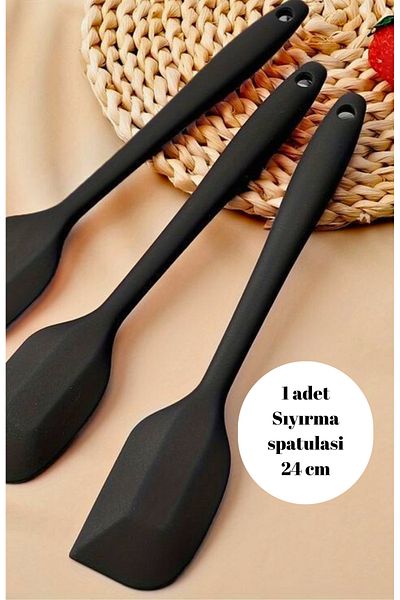 BRE HOME 1Pc Ultra-High Fireproof Non-Stick Stripping Spoon Pastry Cake Spatula 24cm