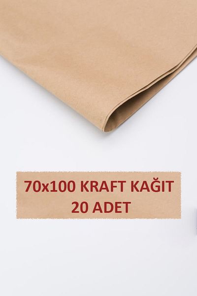 OLİ Art Kraft Paper 70x100 - Dowry Packing Paper, 90gr 20 Pieces