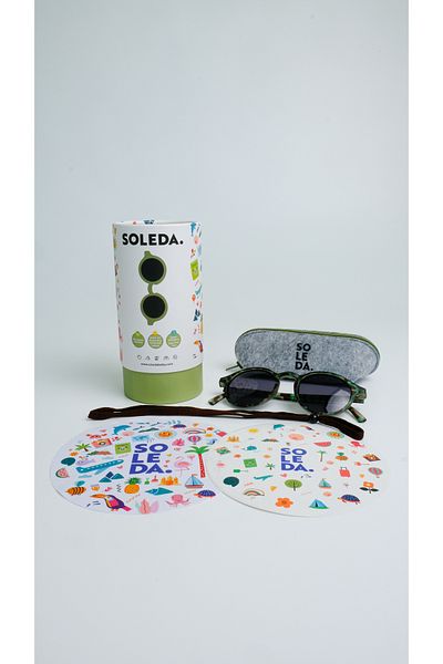SOLEDA 3-6 Years Old Children's Sunglasses - Hunter Green