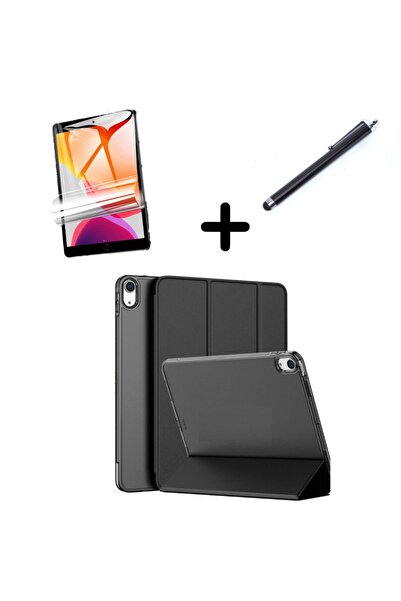 UnDePlus İpad Air 5/4 10.9 Uyumlu Set Pu Deri Smart Tablet Kilifi Ekran Kalem (10.NESİL DEĞİLDİR)