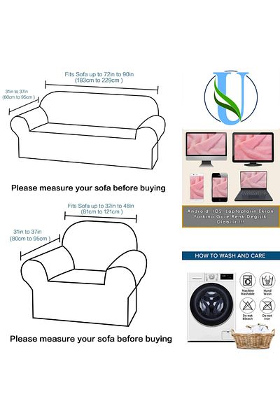 Uy Style Tekstil Uy Style Velvet Sofa, Sofa, Sofa Bed Cover, Seat Cover 3+3+1+1 Set
