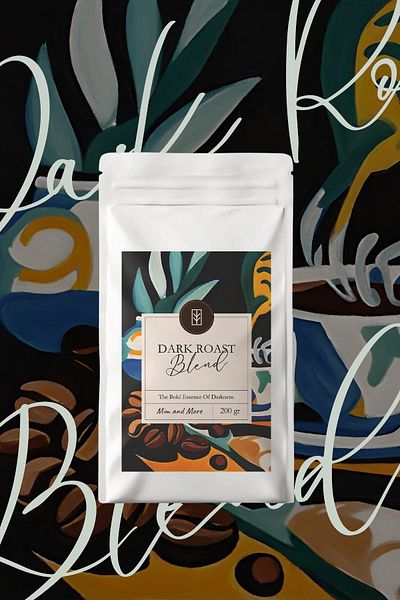 Mim and More Dark Roast Blend Coffee - Dark Roast Blend Filter Coffee, 200 Gr