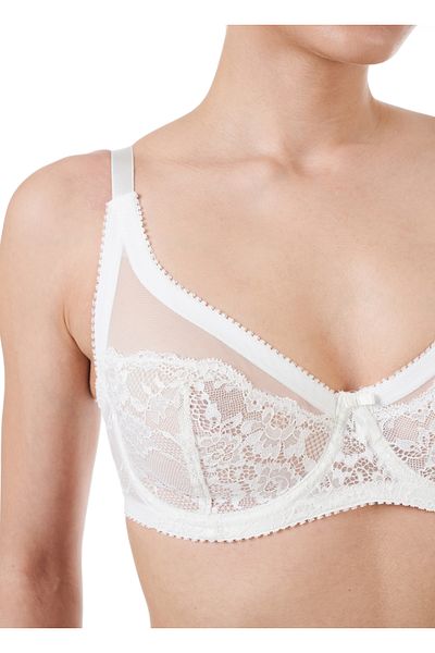 Deborah Lace Underwire Gathering Bra Ecru 6520