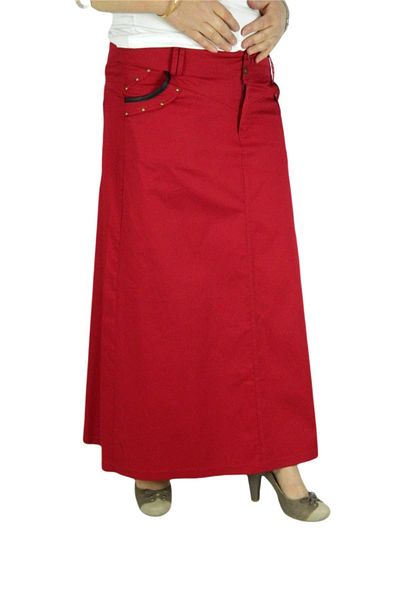 Monalisa Women's Red Long Skirt