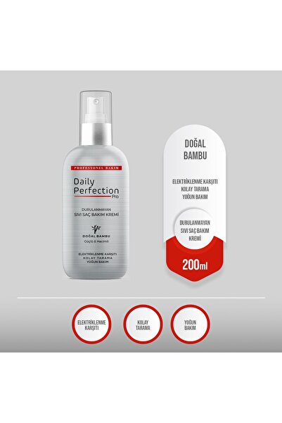 DAILY PERFECTION PRO Detox Sıvı Saç Kremi - Doğal Bambu 200 ml