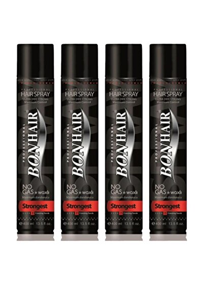 Bonhair Saç Spreyi Waxlı Nogas Ultra Güçlü 400 ml 4 Adet