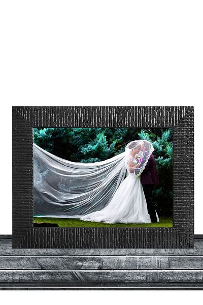 Bytwo 15x21 Frame Plastic Suitable Simple Black Frame Without Glass A5