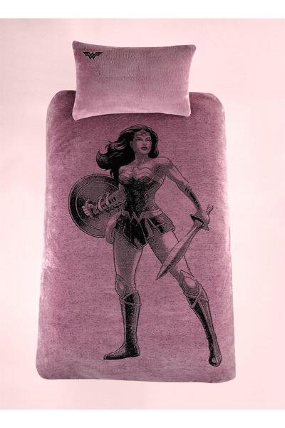 Warner Bross Warner Bros Wonder Woman Jakarlı Ipliği Boyalı Welsoft Tek Kişil...